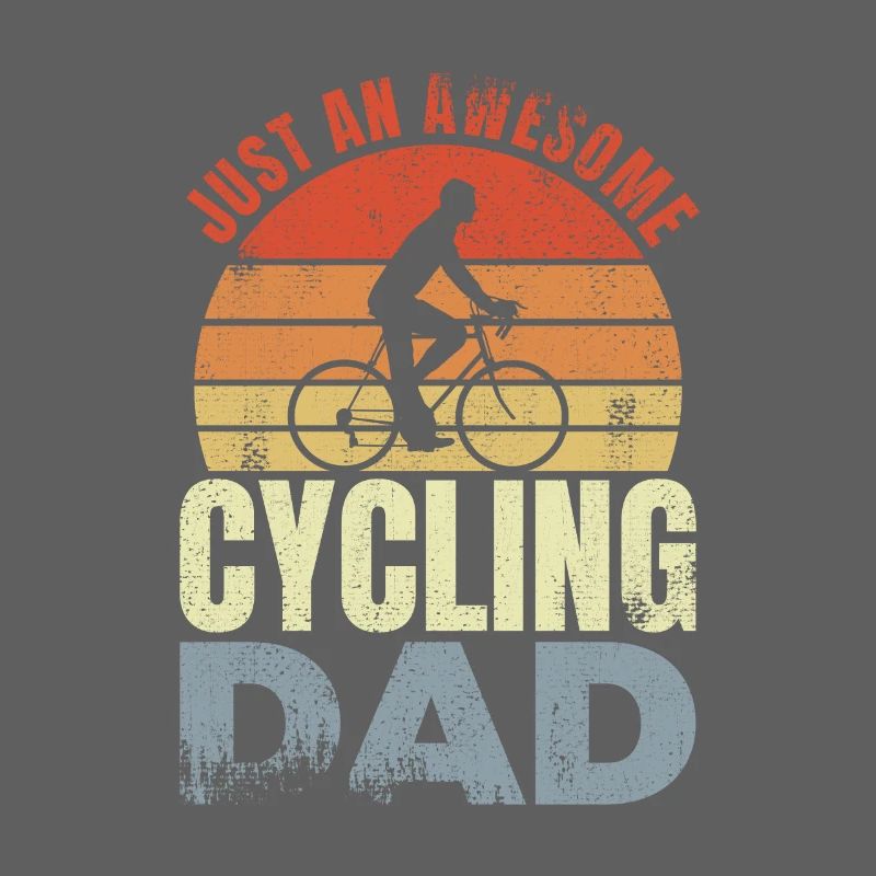 Fahrradfahrer Papa