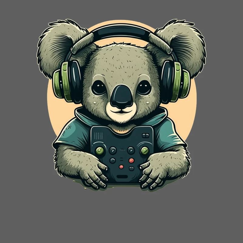 Koala bear with Walkman