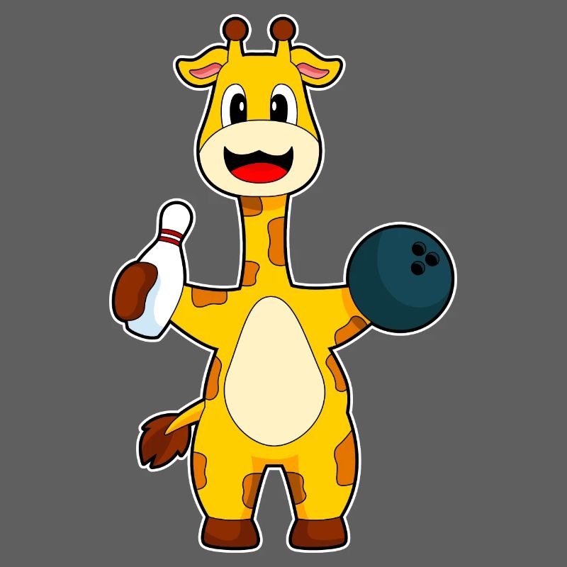 Boule de bowling girafe
