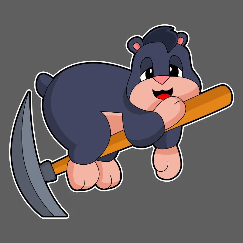 Mole Miner Pickaxe Mining
