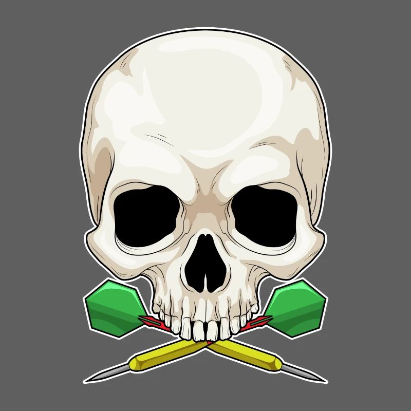 Fléchette tête de mort