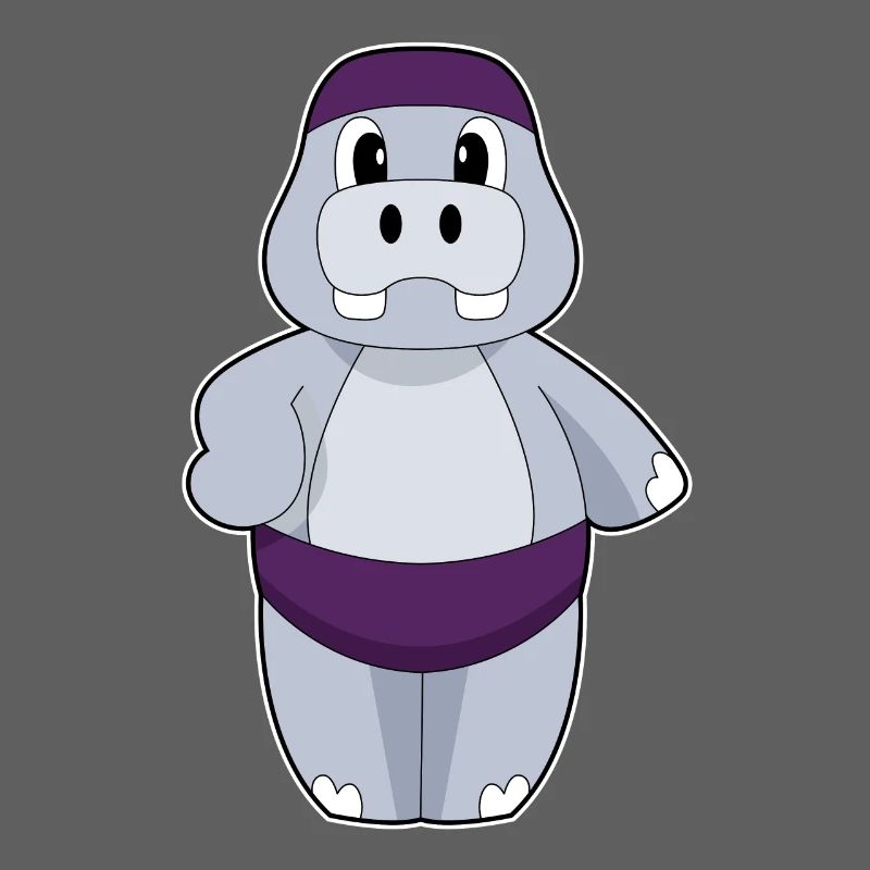 Hippopotamus Bonnet de bain