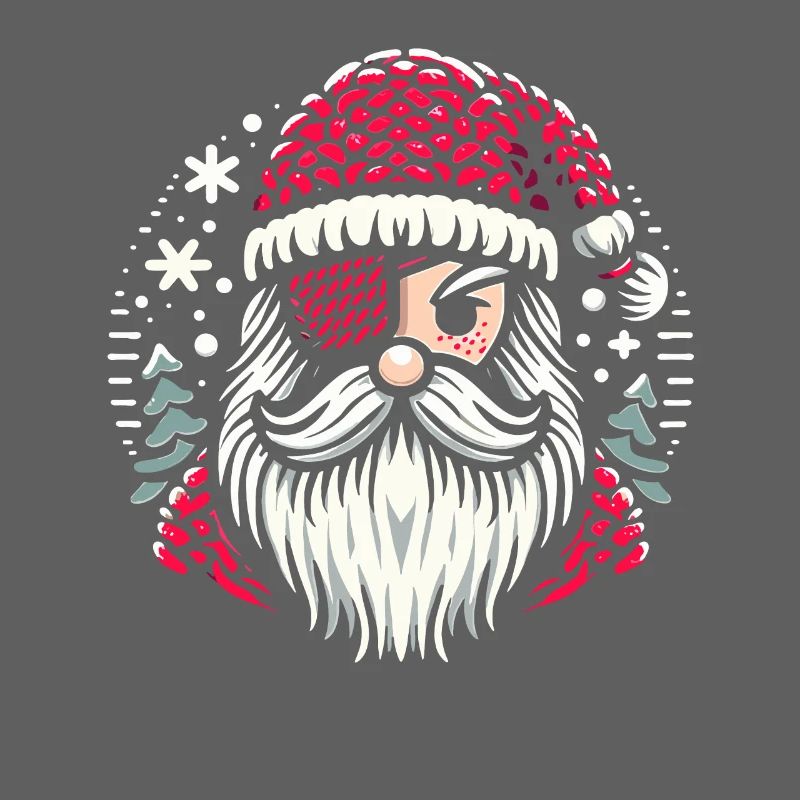 Santa Claus Knitting Pattern with Eye Patch
