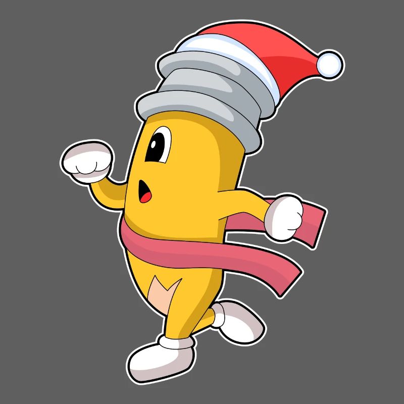 Jogging de Noël au crayon