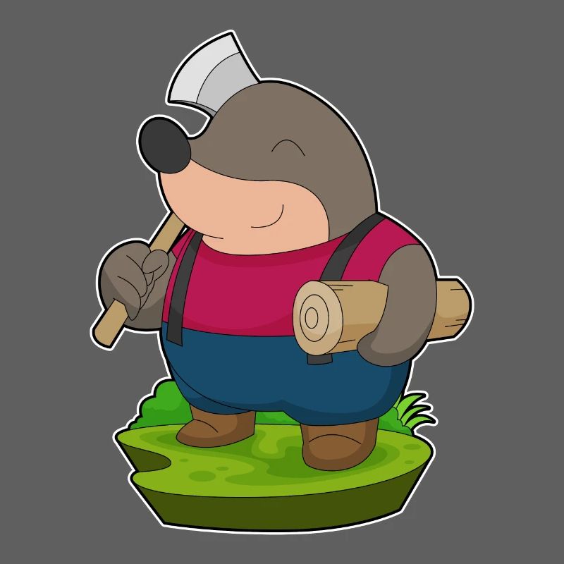 Mole Lumberjack Axe Forest