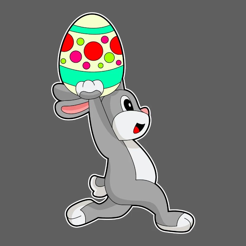Jogging de Pâques avec un lapin