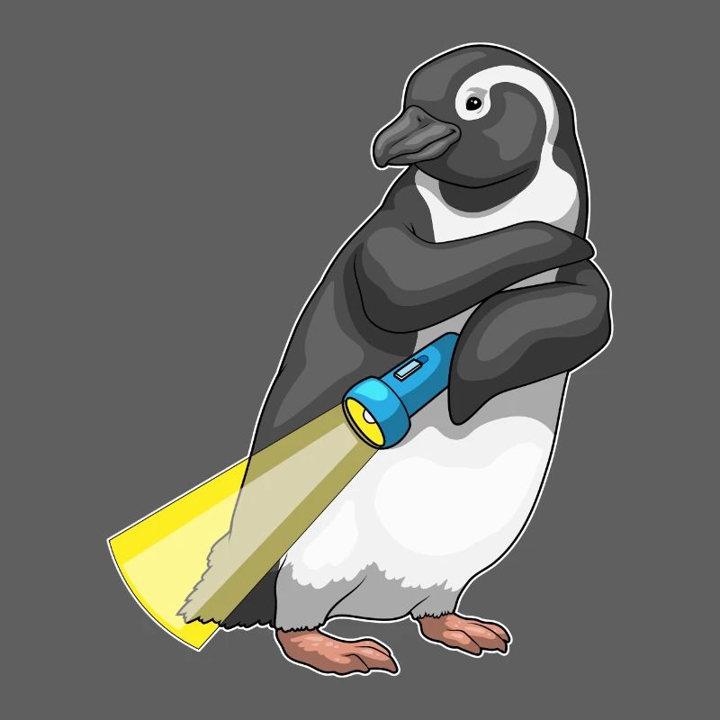 Lampe de poche pingouin
