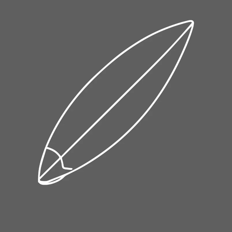 Surfboard Drawing