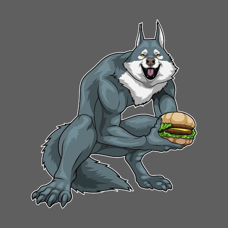 Werwolf Halloween Burger