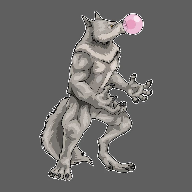 Werwolf Halloween Kaugummi