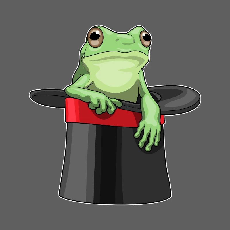 Grenouille Wizard Chapeau haut de forme