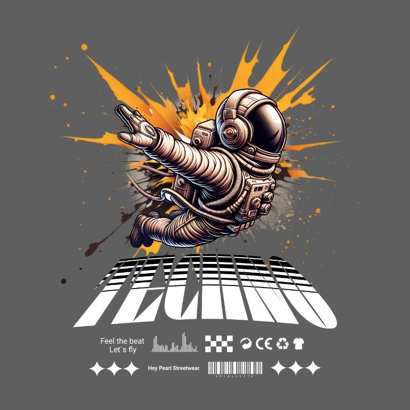 Astronaute en Spray Splash Techno