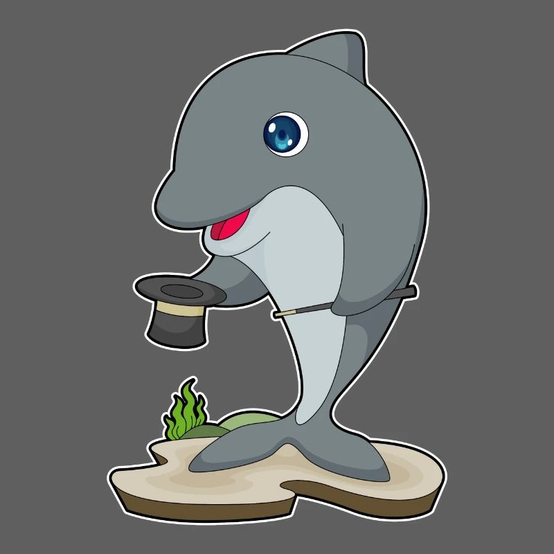 Chapeau haut de forme Dolphin Wizard