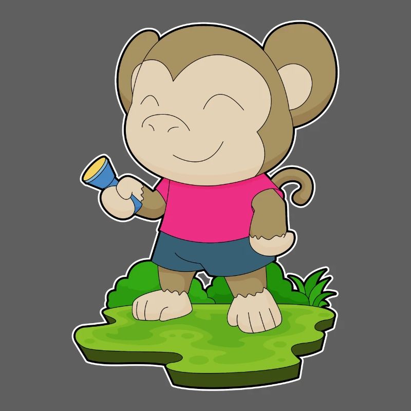 Lampe de poche Singe