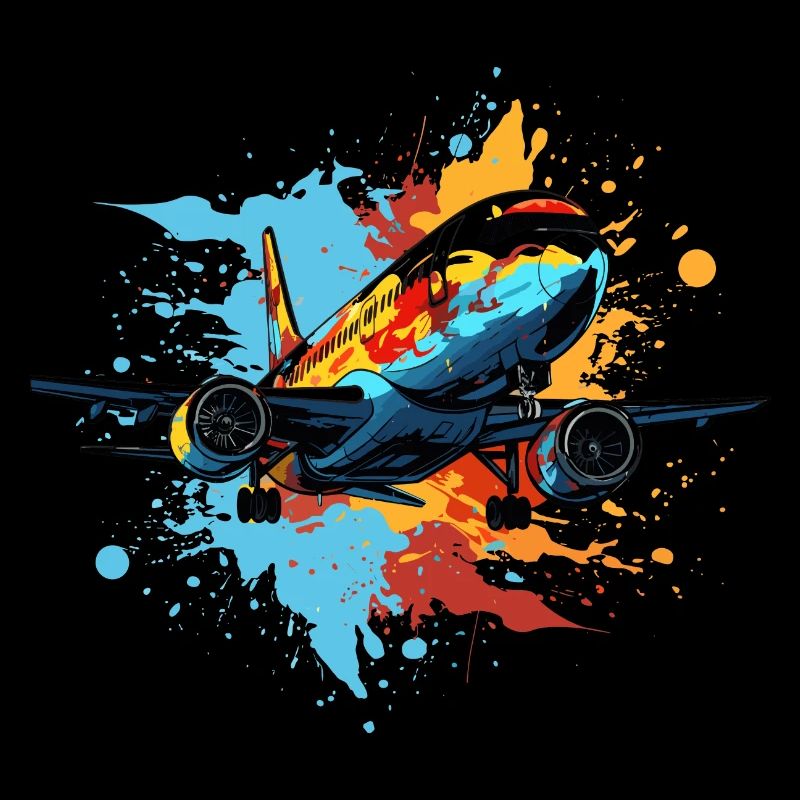 Flugzeug Graffiti