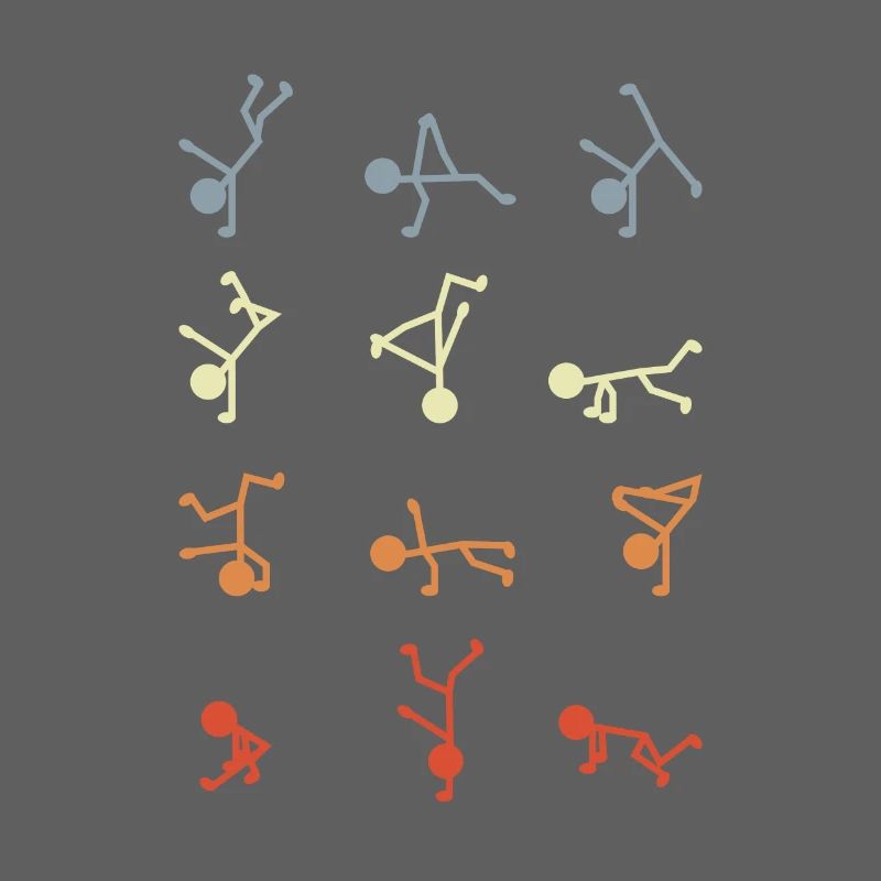 Figurines bâton breakdancer