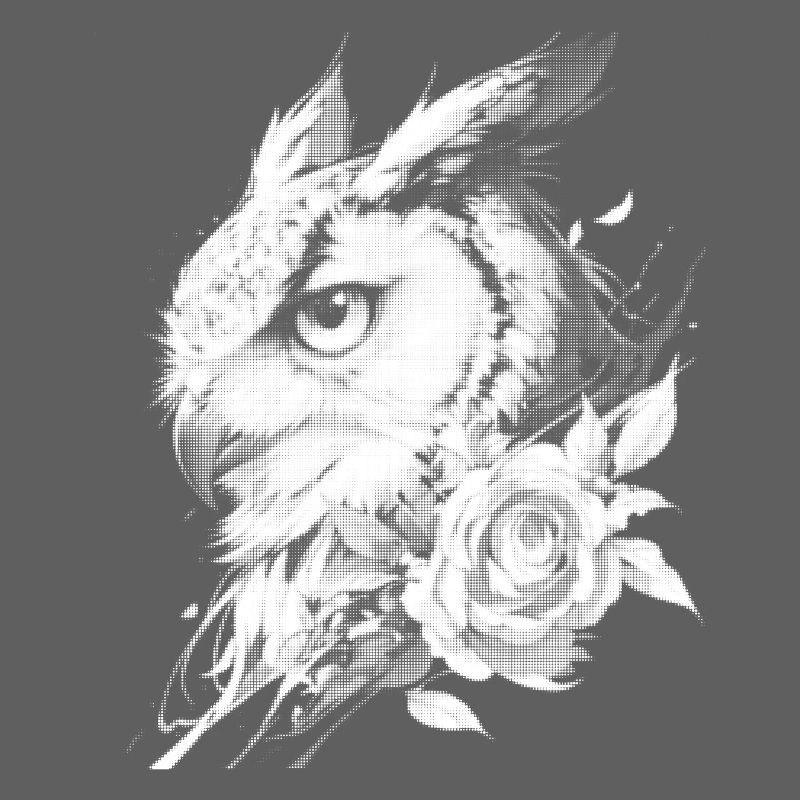 Rose Eule Blumen Ästhetik Nachteule Vogel Geschenk