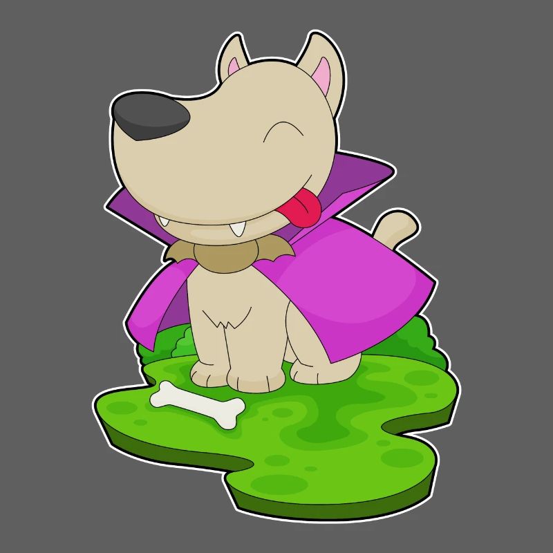 Chien Halloween Vampire