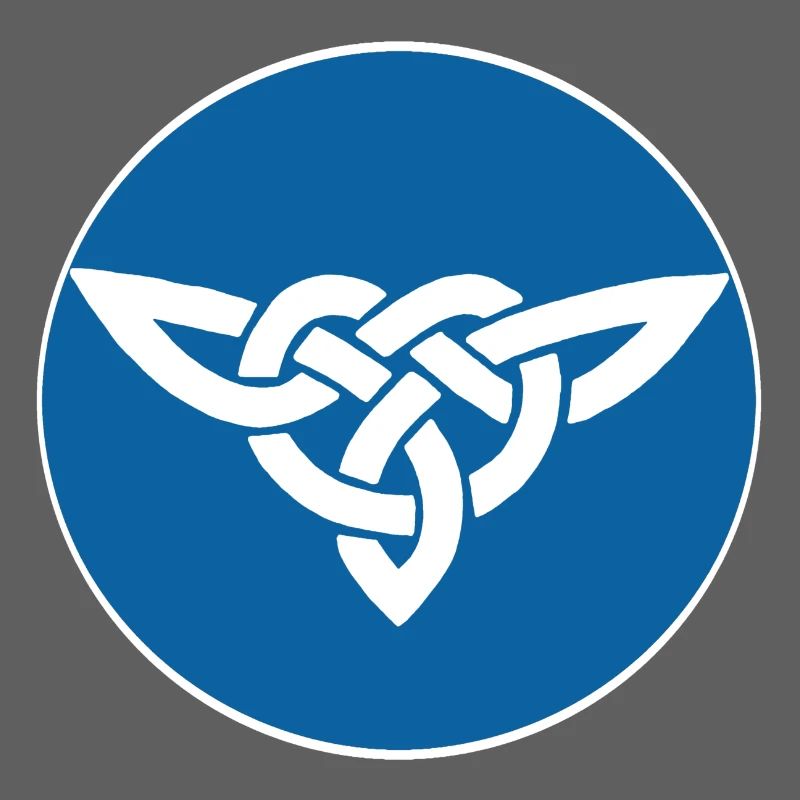 Oiseau celte bleu