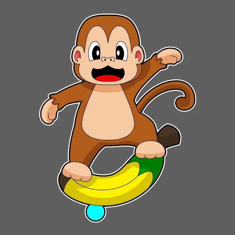 Affe Banane 