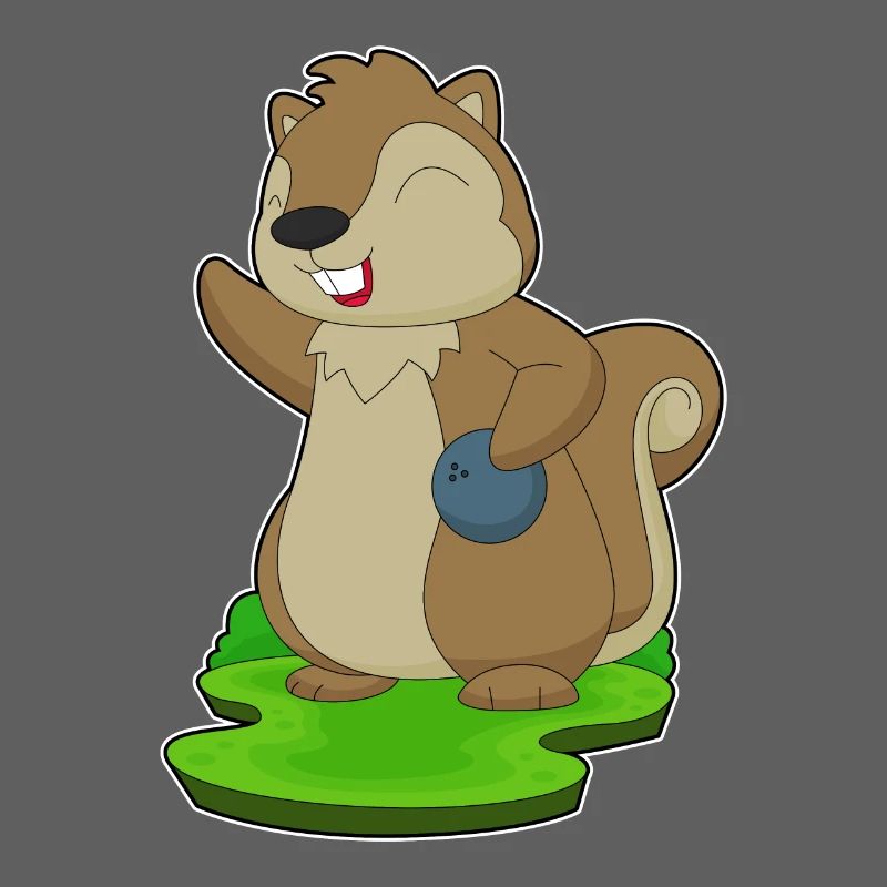 Eichhörnchen Bowling Bowlingkugel