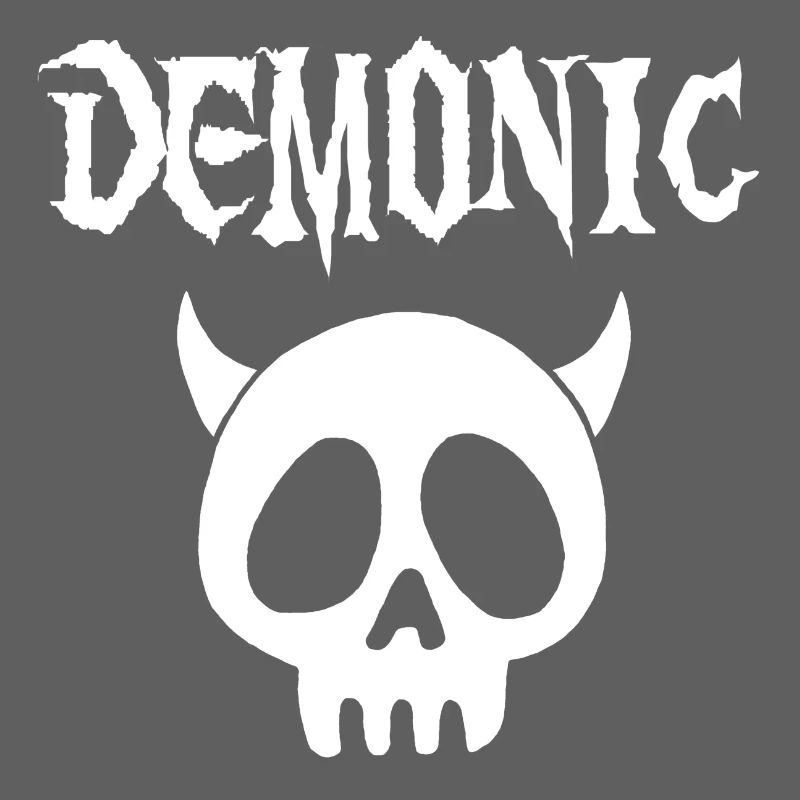 Weißer dämonischer Schädel