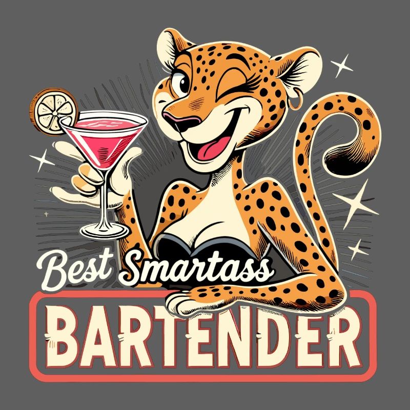Barman Barman Léopard Léopard Cadeau