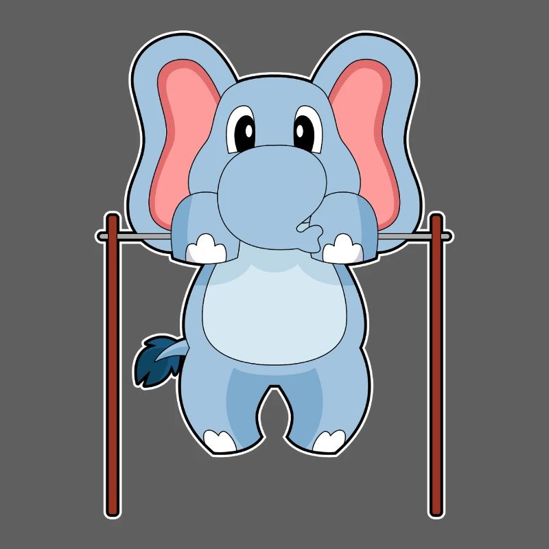 Elephant Bodybuilder Pull-ups Bodybuilding