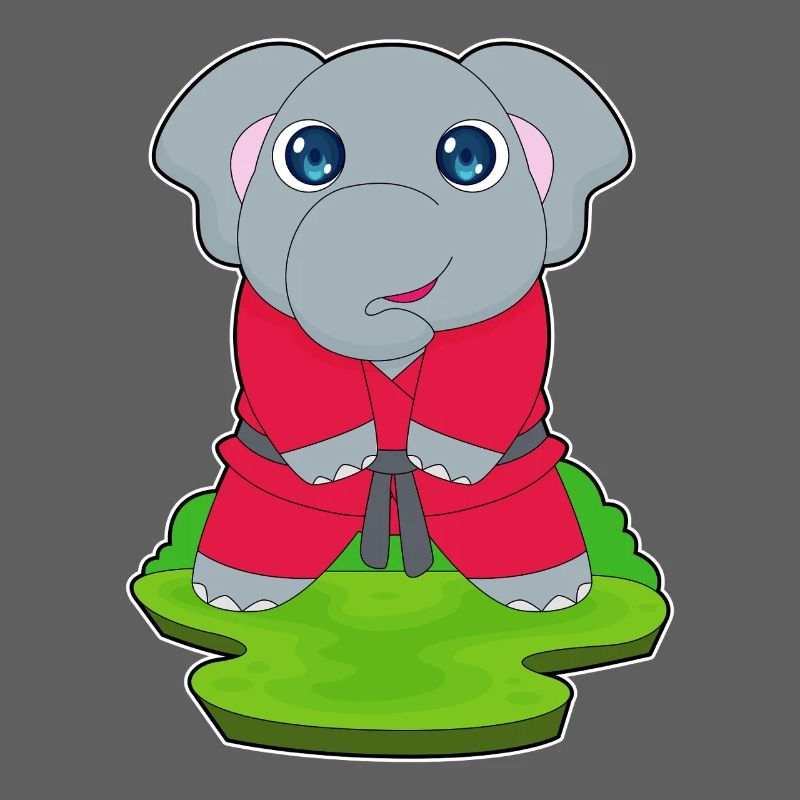 Elefant Karate Kampfsport