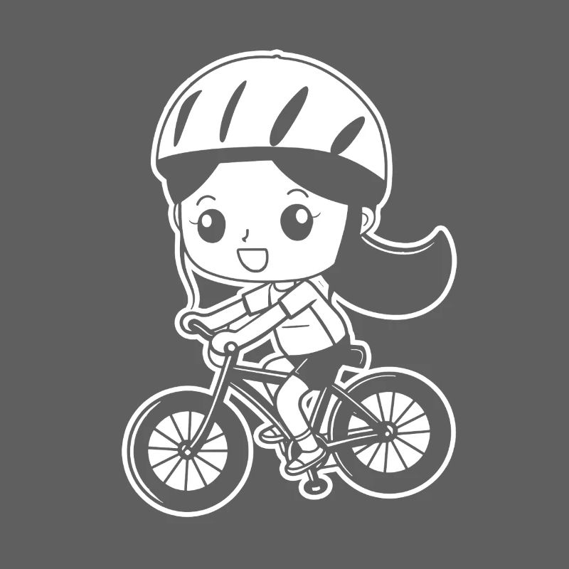 Cyclist Comic Style