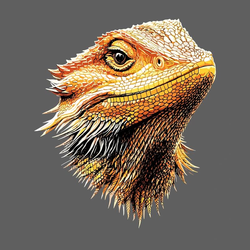 Bartagame Echse Bearded Dragon Süße Bartagamen