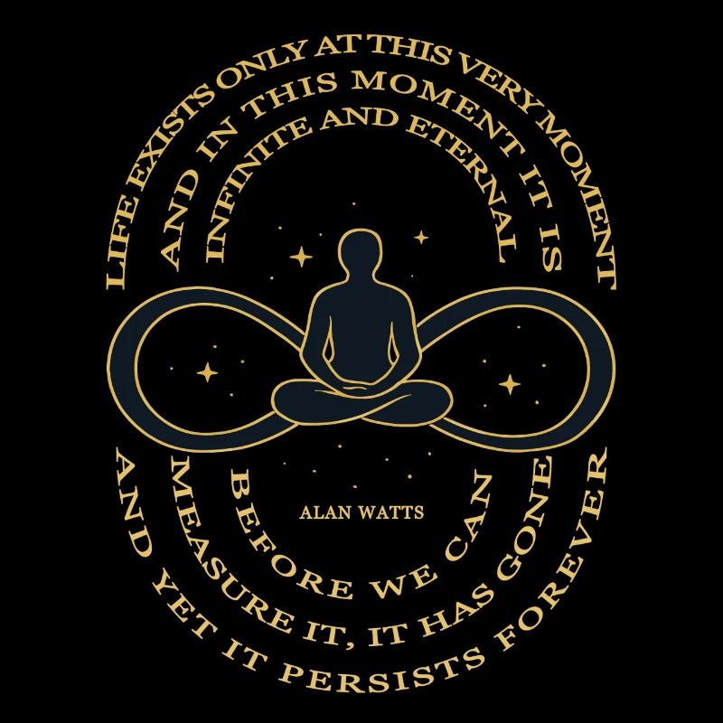 Alan Watts Zeit Infinity T-Shirt
