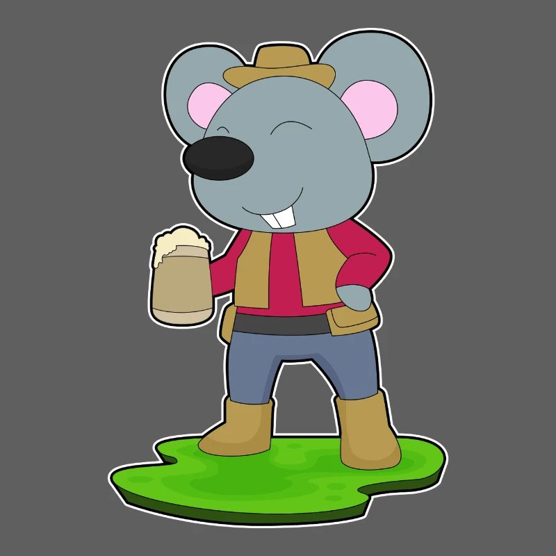 Chope de bière souris Bière