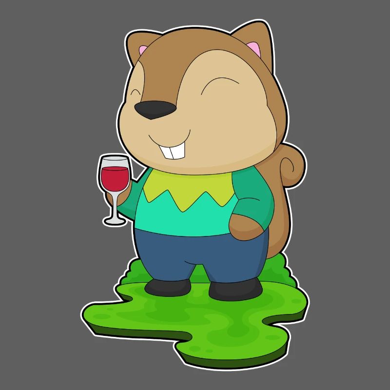 Eichhörnchen Rotwein