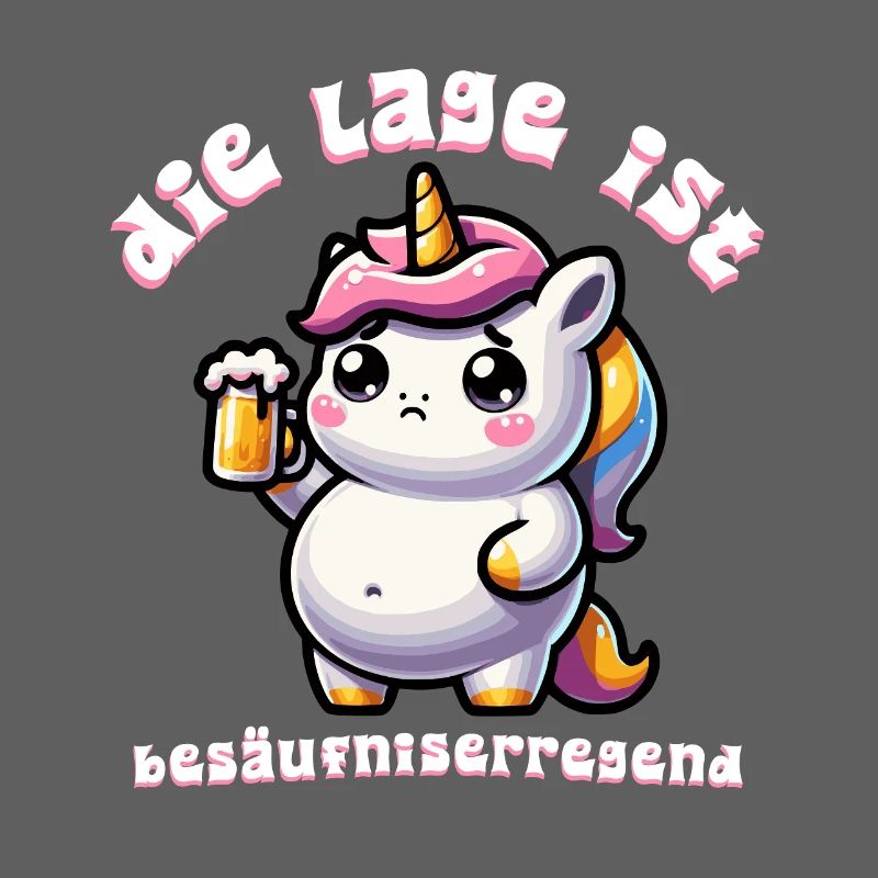Süßes Einhorn Bier Feier