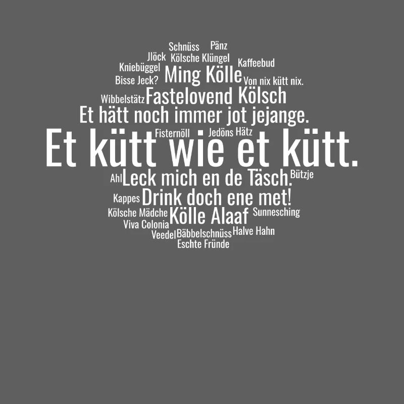 Cologne Kölsch Nuage de mots Carnaval de Cologne Alaaf Kölle