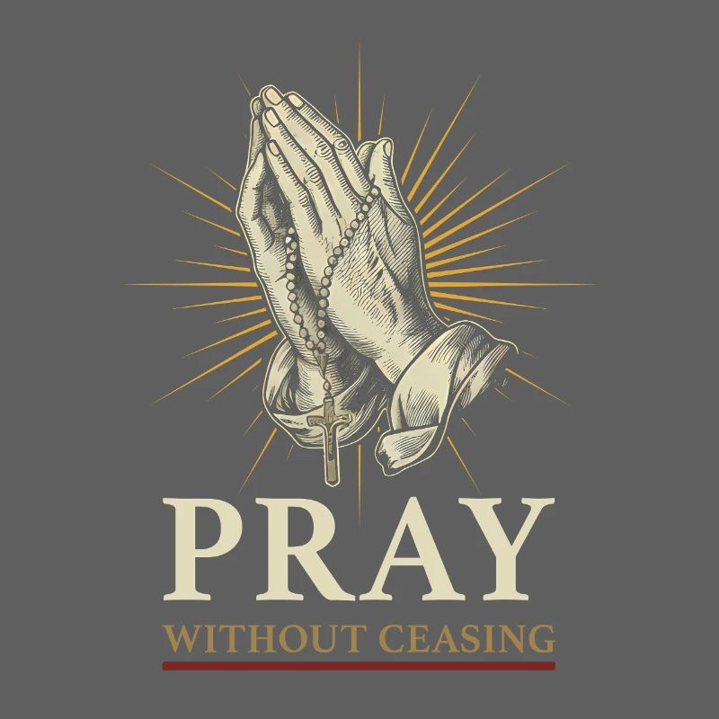 Praying without ceasing – hands with the rosary