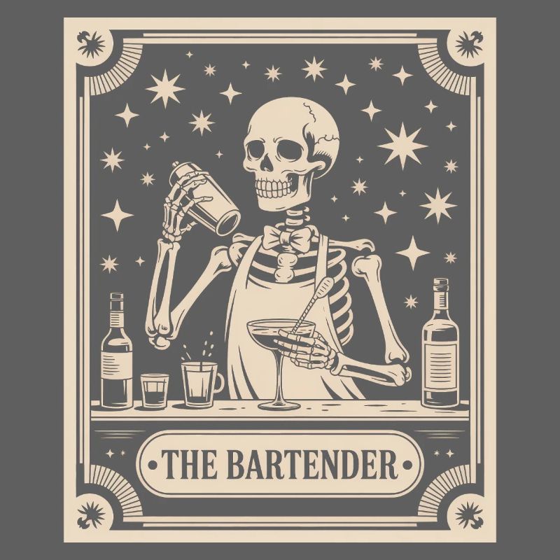 Bartender Barman The Bartender Tarot Cocktail