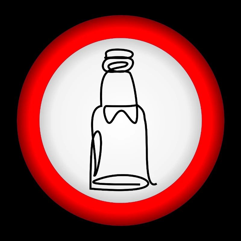 VERBOT BIERFLASCHE