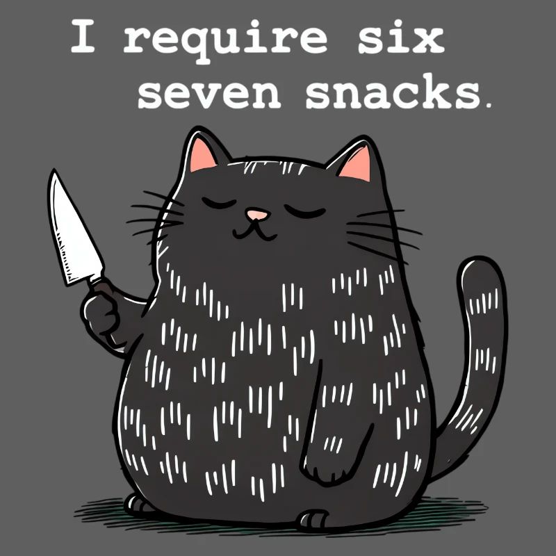 6-7 Mème Internet 6 7 Snack Cat