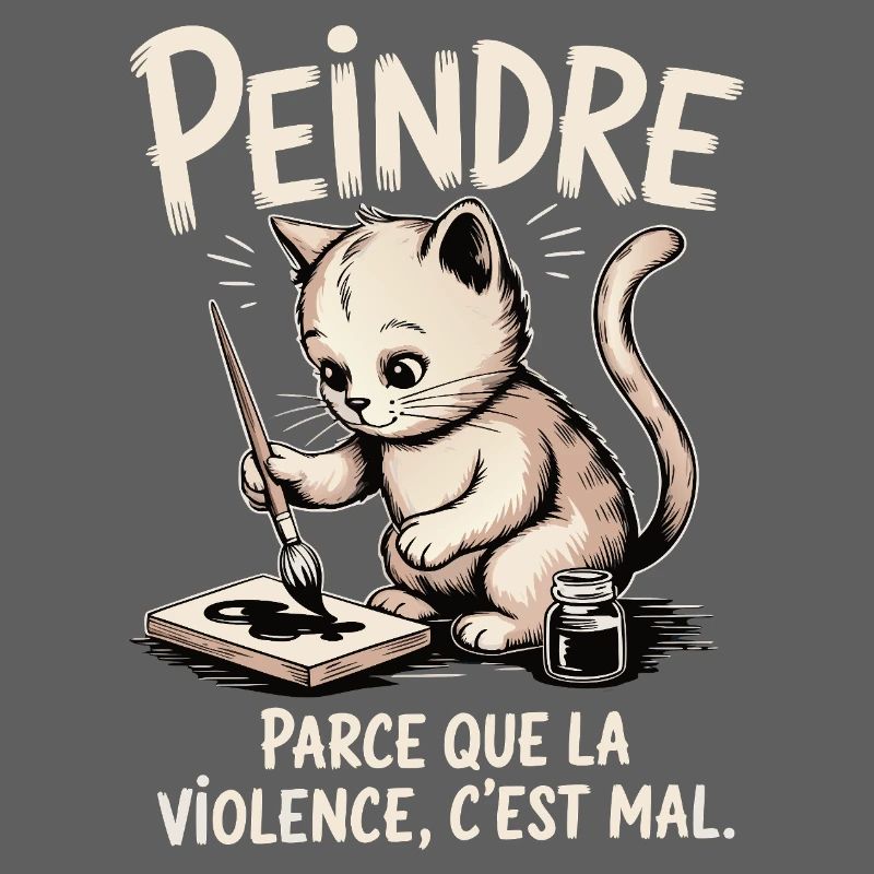 Peindre parce que la violence c'est mal