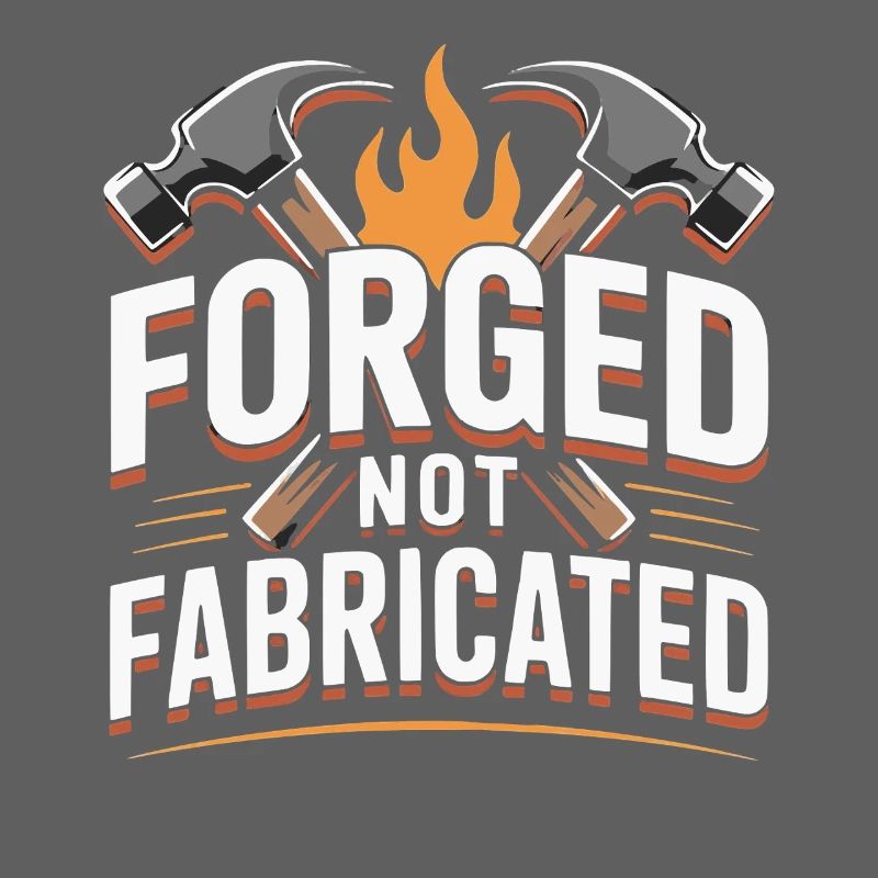 Forged Not Fabricated Blacksmith Saying