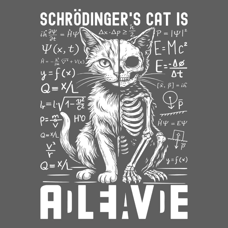 Le chat de Schrödinger vivant et mort