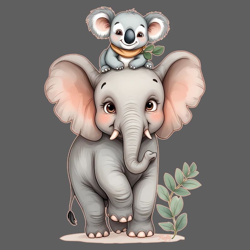 Wilde Freundschaft: Elefant und Koala 🐘 🐨