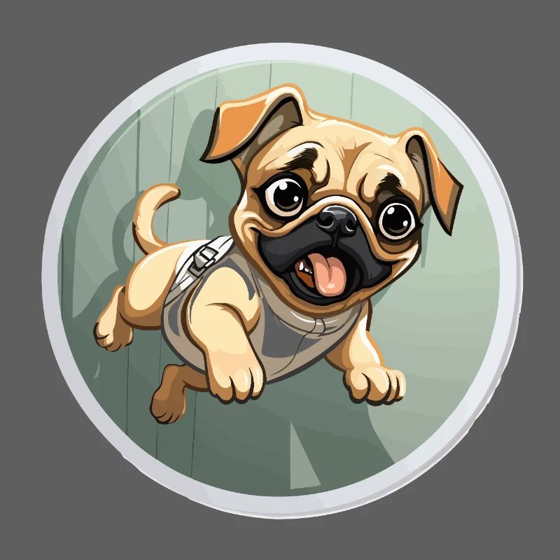 Quiekender Pug Sprinter