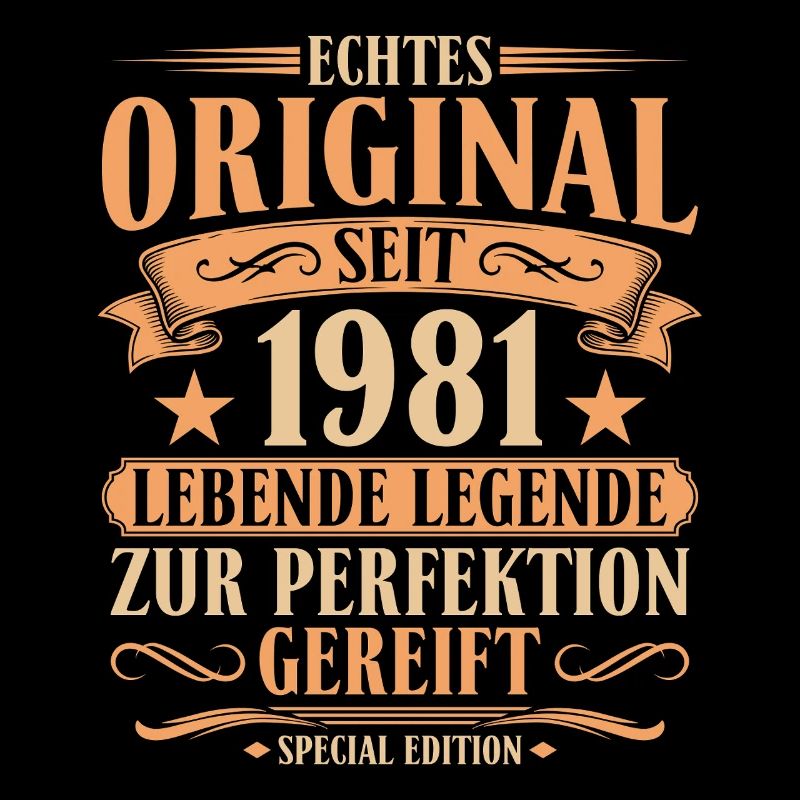 Original seit 1981 – 45. Geburtstag Retro