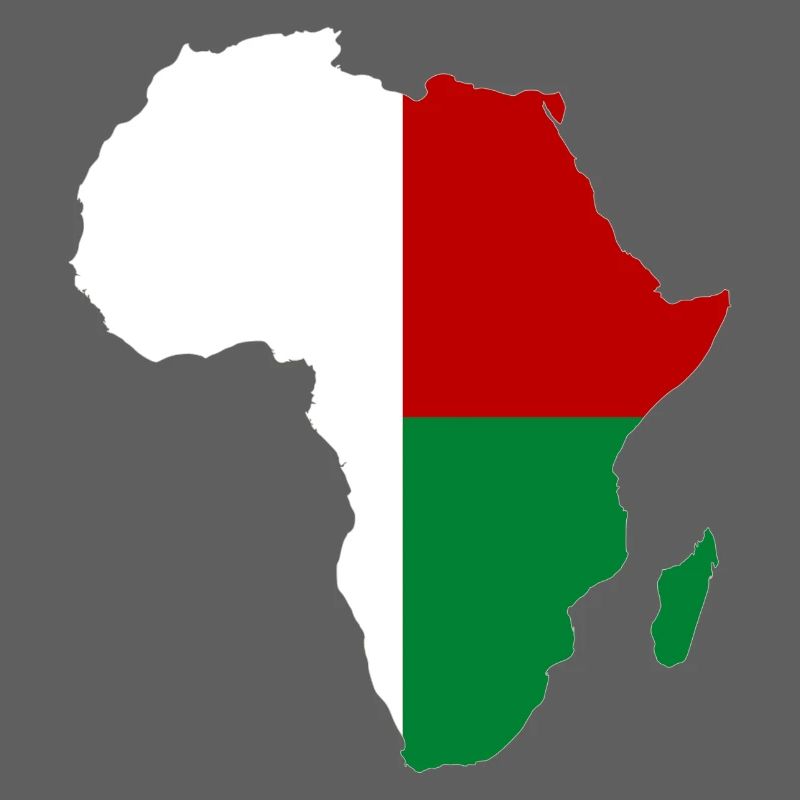 Drapeau de Madagascar Afrique