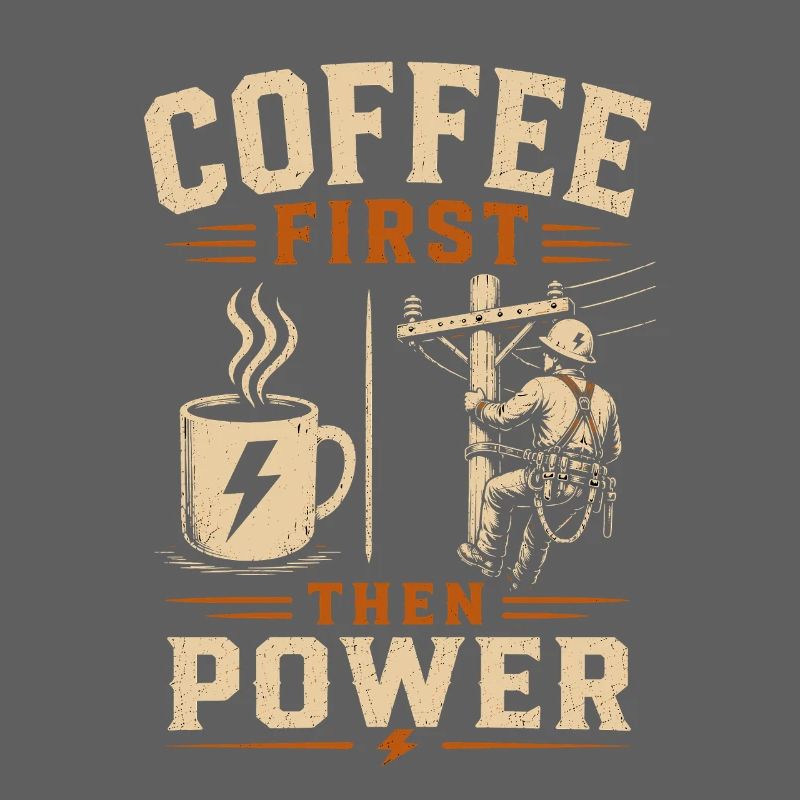 Power Line Coffee Electrician Technology