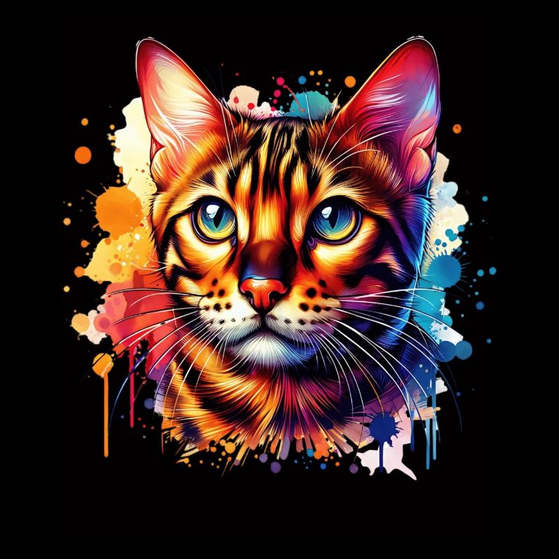 Motif du chat du Bengale