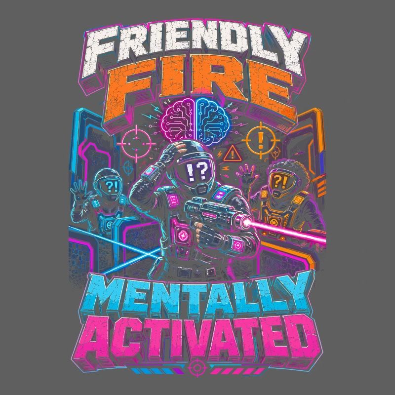 Laser Tag Friendly Fire Mentally Activated